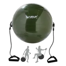 Bola Suiça 65cm C/ Extensores Pilates Alongamento Academia Foto mini 1