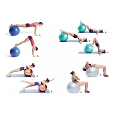 Bola Suiça 65cm Fitness Yoga Pilates Funcional Antiestouro Cor Roxo Foto mini 2
