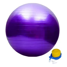 Bola Suiça 65cm Fitness Yoga Pilates Funcional Antiestouro Cor Roxo Foto mini 1