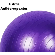 Bola Suiça 65cm Fitness Yoga Pilates Funcional Antiestouro Cor Roxo Foto mini 4