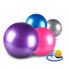 Bola Suiça Pilates Yoga 55cm Fitness Abdominal Com Bomba Cor Cinza Foto mini 2