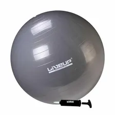 Bola Suíça Premium Para Pilates 85cm Cinza Liveup Sports Foto  mini 1
