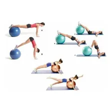 Bola Suíça Premium Para Pilates 85cm Cinza Liveup Sports Foto mini  2