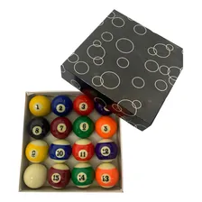Bolas Numeradas Faixadas Billiards 54mm Mesa Sinuca Bilhar Foto mini 4