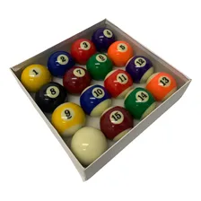 Bolas Numeradas Faixadas Billiards 54mm Mesa Sinuca Bilhar Foto mini  3