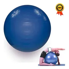 Bolas Pilates 55 Cm Ginástica Yoga Gestante Treino Cor Azul Foto mini  3