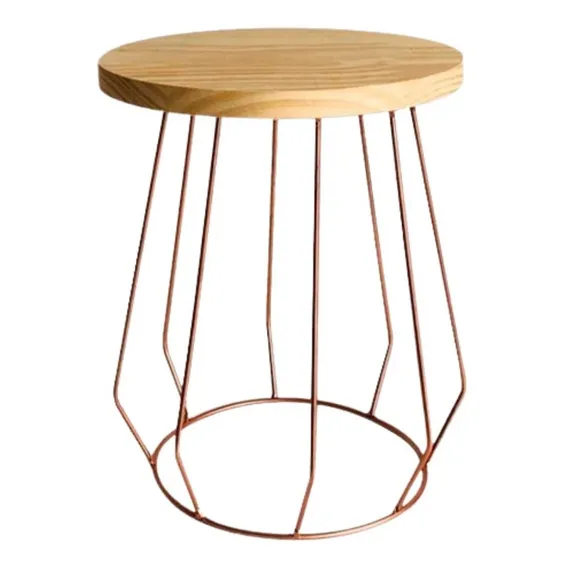 Boleira Alta Decoração Mesa De Aniversário Suporte P/ Bolo Cor Cobre Foto 1
