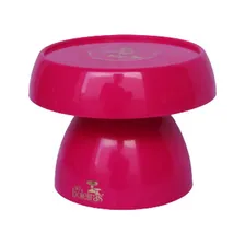 Boleira Cogumelo Pequena Prato Para Bolo Só Boleiras Pink Foto  mini 1