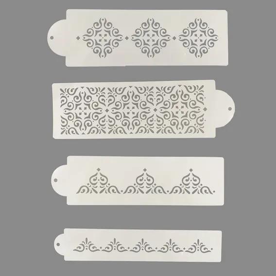 Bolo Stencil Molde Vazado Grande Decoração De Bolo Foto 1