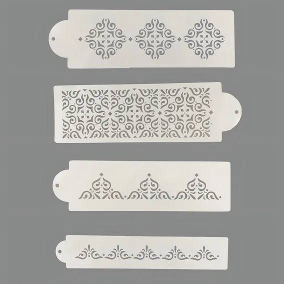 Bolo Stencil Molde Vazado Grande Decoração De Bolo Foto 1