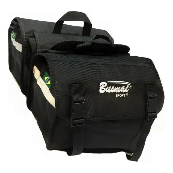 Bolsa Alforge Lateral Moto Universal Cor Preto Foto 1