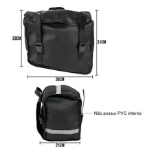 Bolsa Alforge Lateral Moto Universal Em Nylon 21 A 26 Litros Cor Preto Foto mini 1