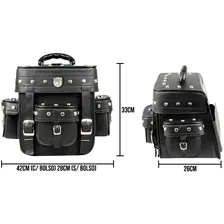 Bolsa Alforge Traseiro Moto Custom Mini 22l Tondin Forza Cor Preto Foto mini 4