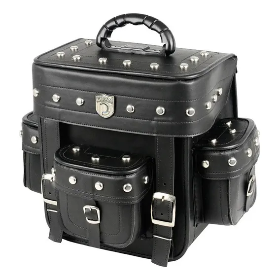 Bolsa Alforge Traseiro Moto Custom Mini 22l Tondin Forza Cor Preto Foto 1