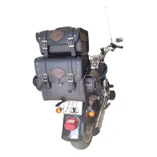 Bolsa Alforge Traseiro Para Encosto Sissy Bar Todas Harley Cor Preto Foto mini 1