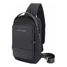 Bolsa Bag Pochcete Transversal Masculina Feminina Preta Foto mini 1