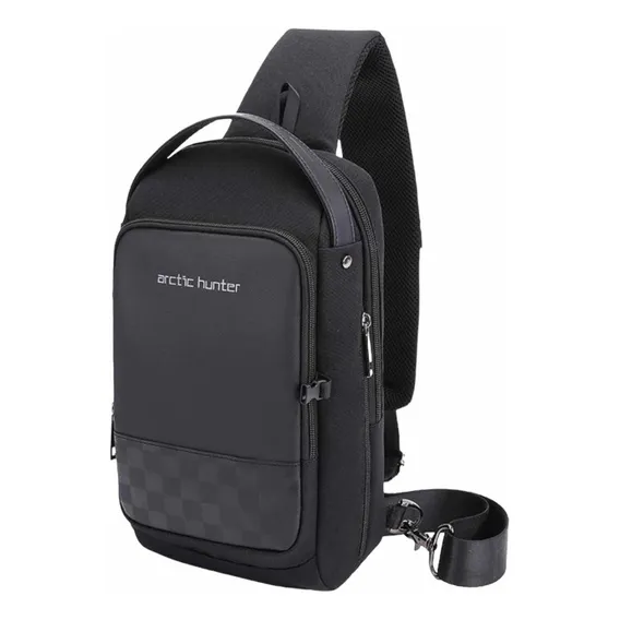 Bolsa Bag Pochcete Transversal Masculina Feminina Preta Foto 1