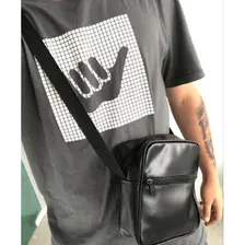 Bolsa Bolsinha Bag Transversal Shoulder Bag Unissex Preta Foto mini  2