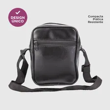 Bolsa Bolsinha Bag Transversal Shoulder Bag Unissex Preta Foto mini  3