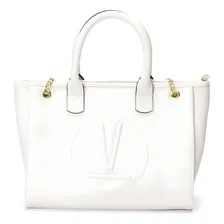 Bolsa branca feminina Vizzano com corrente Foto mini 1
