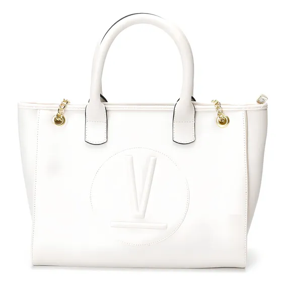 Bolsa branca feminina Vizzano com corrente Foto 1