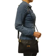 Bolsa Carteira Clutch Topgrife Couro Preto Foto mini 2