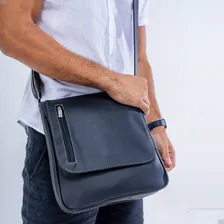 Bolsa Carteiro Pasta Mala Tiracolo Masculino Couro Eco Bm02 Foto mini 4