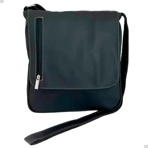 Bolsa Carteiro Pasta Mala Tiracolo Masculino Couro Eco Bm02 Foto 1