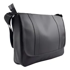 Bolsa Carteiro Pasta Social Masculina Notebook Preta 191 Cor Preto Foto mini 1