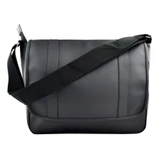 Bolsa Carteiro Pasta Social Masculina Notebook Preta 191 Cor Preto Foto mini 4