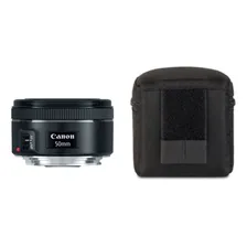 Bolsa Case Estojo Para Objetiva Canon Nikon Sony 50mm Cor Preto Foto mini 3