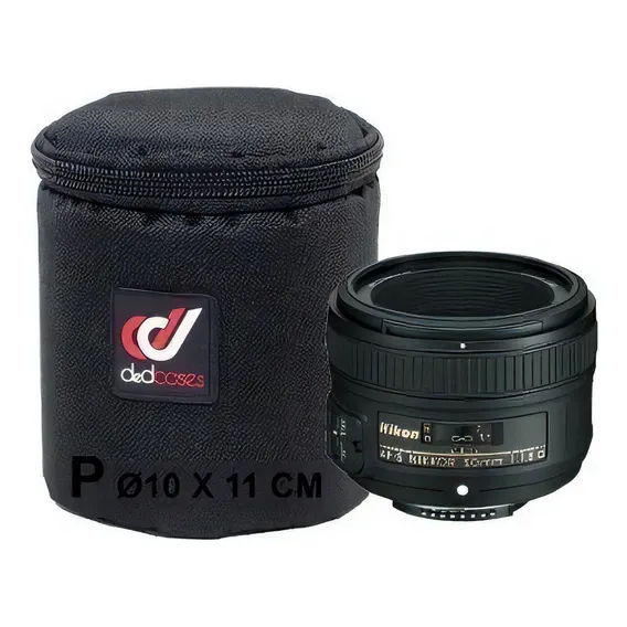 Bolsa Case Luva Rígida Para Lentes Preta Neoprene Pequena Foto 1
