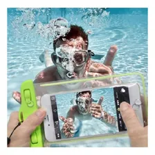 Bolsa Case Prova Dágua Celular Universal Impermeável Ofert Cor Verde Foto mini 4