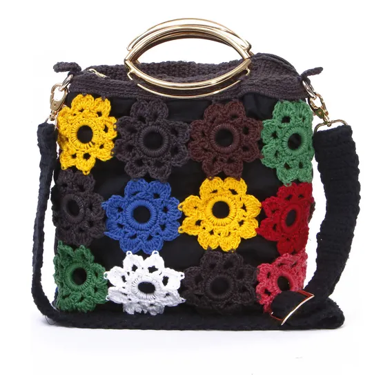 Bolsa Casual De Crochê Foto 1