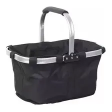 Bolsa Cesta Térmica Piquenique Preta Dobrável Foto mini 1