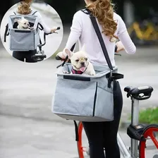 Bolsa Cesta Transporte Pet Bike Carro Bicicleta Cães Gatos Foto mini 3
