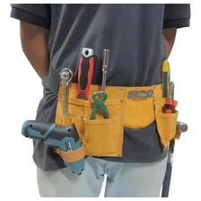 Bolsa Cinto Kit Ferramentas Eletricista Couro 11 Bolsos Foto mini 1