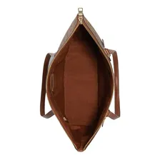 Bolsa Coach Gallery Tote Signature Canvas Saddle Original Foto  mini 1
