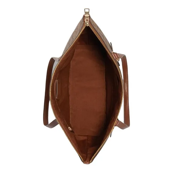 Bolsa Coach Gallery Tote Signature Canvas Saddle Original Foto 1