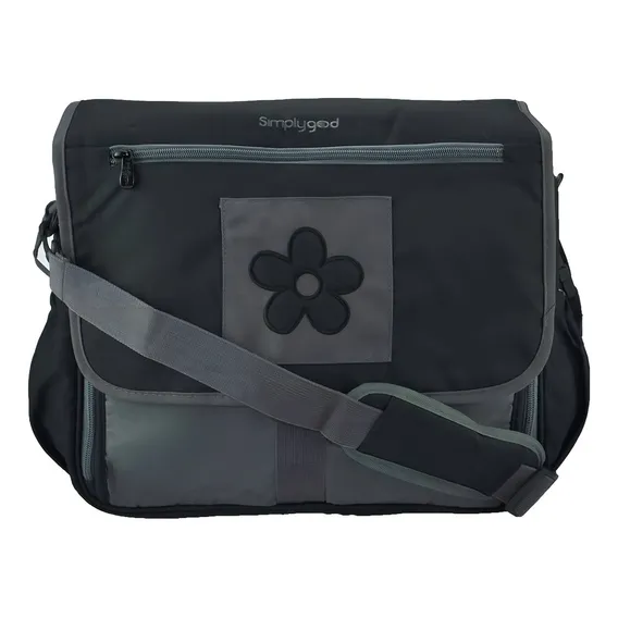 Bolsa Com Trocador Daisy Diaper Bag Simplygood Preta Foto 1