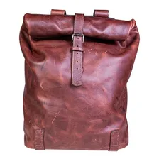 Bolsa De Couro - Primitive Tabaco Pedrinho Bancos Cor Marrom-escuro Foto mini 2