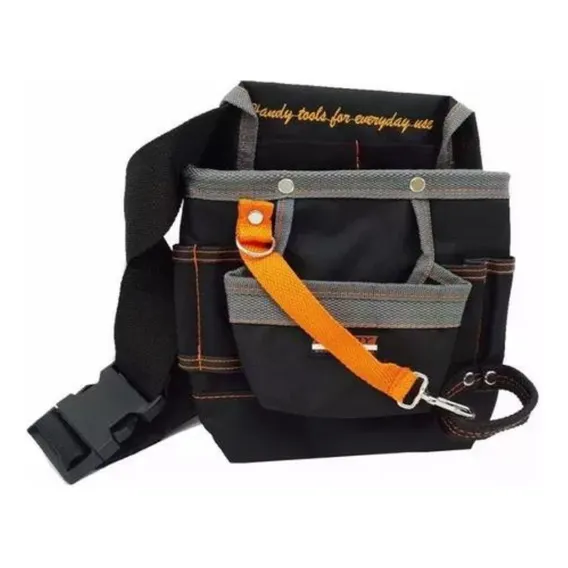 Bolsa De Ferramentas Eletricista Marceneiro 8 Cartucheiras Cor Preto Foto 1
