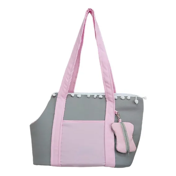 Bolsa De Passeio Pet Mala Sacola Pet P Bolsa Cinza Foto 1