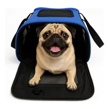 Bolsa De Transporte Flexível Cia Klm Kennel Cor Azul Foto mini  2