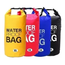 Bolsa Estanque Forte Impermeável Waterproof Bag Dry Bag 10l Cor Vermelho Foto mini 1