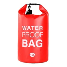 Bolsa Estanque Forte Impermeável Waterproof Bag Dry Bag 10l Cor Vermelho Foto mini 2