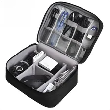 Bolsa Estojo Case Organizador De Cabos Acessórios Tablet Cor Preto Foto mini  2