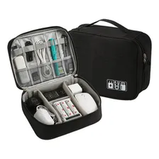 Bolsa Estojo Organizador Cabos Pendrives Fonte Casé Acessór Cor Preto Foto mini 4
