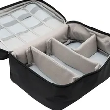 Bolsa Estojo Organizador Cabos Pendrives Fonte Casé Acessór Cor Preto Foto mini  2