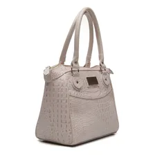 Bolsa Feminina Couro Legitimo Sifra Cor CROCĂO OFF WHITE Foto mini 2